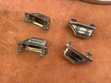 4 PACK Rogers 70's Beavertail Lugs for Tom Drum w/ Mounting Screws - Chrome