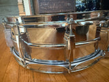 Vintage Ludwig 1968 14x5 Super Sensitive Snare Drum with original wires14