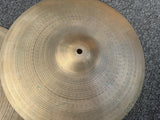 Vintage Zildjian Hollow Logo New Beat 14" 70's Hihat hi hat Cymbals 748 + 1334 g1