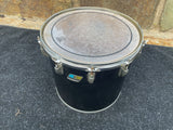 Ludwig Black Cortex 70's 14" Concert Tom for drum set kit Blue Olive Badge b/o