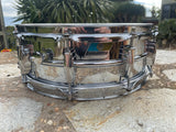 Ludwig 5x14" Blue Olive B/O LM400 Supraphonic Chrome Plated Aluminum Snare Drum