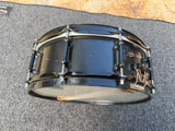 Pearl Ultracast 14"x5" Cast Aluminum Snare Drum – Satin Black w/ Black Hardware6