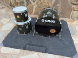 Yamaha Maple Custom 3pc Drum Set Kit 22,12,16 - Black Maple10