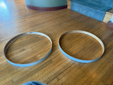 DW Collectors 22" WMP White Marine Pearl Bass Drum Hoop Pair Hoops4