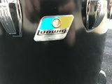 VINTAGE LUDWIG 6 PLY Maple b/o Blue Olive badge 14x13 Tom Drum with Mini Lugs