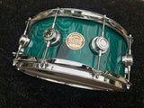 DW Collectors Green Spider Pine 14 x 6 Snare Drum!!!