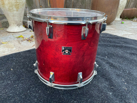 Tama Superstar Cherry 1980's 15 x14 Tom Drum