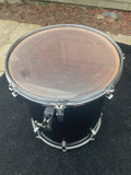 Sonor Phonic Plus 9ply Beechwood 1980's Black 16 x 18 Floor Tom Drum