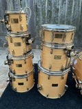 Pearl Masters Custom Maple 8pc Drum Set kit Natural
