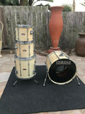 Yamaha Recording Custom 4pc Drum Set kit 22x16,12x10,13x11, 16x16 !! OFF White