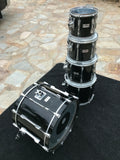 Yamaha Recording Custom 5pc Drum Set kit 22x16,10x9,12x10,14x12,16x14 BLACK