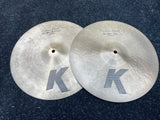 Used Zildjian K Custom Dark 14" Hi Hats - 1184 - 1054 grams