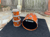 Yamaha Oak Custom Drum Set Kit 10x8,12x9,14x12,22x17 Honey Amber