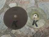 Zildjian 14" K Custom Dark Hi Hats hihat Cymbals