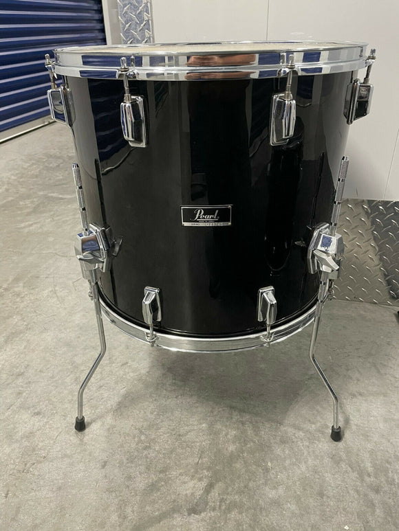 Pearl All Maple 80's 18x16 Floor Tom Drum Black Finish
