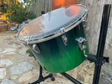 Tama Starclassic Bubing Green Fade 20" Gong Drum With Stand - Excellent