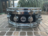 DW Collector's Maple Edge snare 14x6 Black Sparkle
