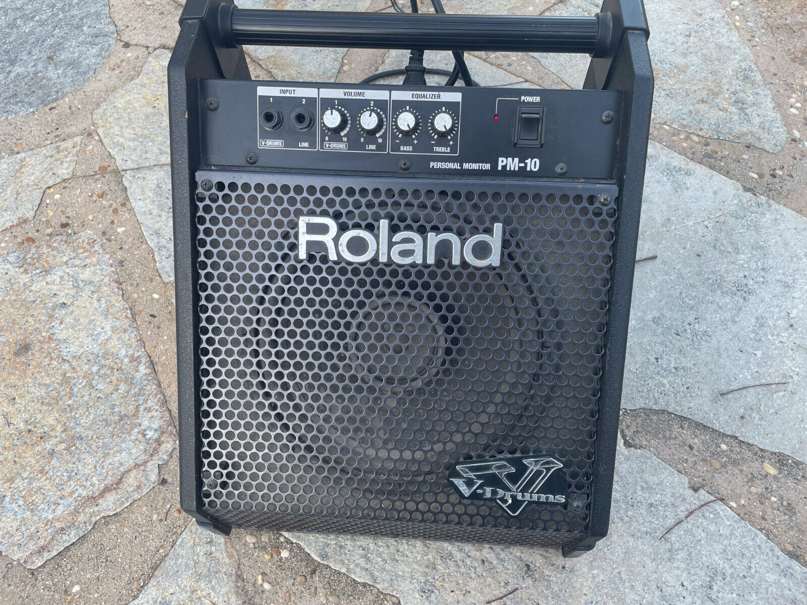 Roland pm 10 v drum speaker system speaker amp amplifier blakes drum