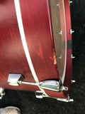 Baltimore Drums Red Wine Satin 8 ply Maple Drum Set kit - EXCELLENT