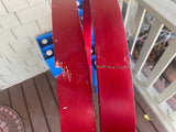 Vintage Tama Superstar Candy Apple Red CAR 1980's 22 " bass drum hoops - DAMAGED