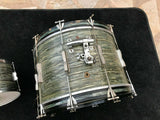 1964 Ludwig Club Date Blue Oyster Pearl 22x14 + 13x9