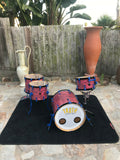 TRUTH USA Custom "SPIDER" 4pc Drum Set kit with 20x20 Bass!! beautiful!!