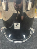 Sonor Phonic Plus 9ply Beechwood 1980's Black 16 x 18 Floor Tom Drum