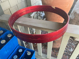 Vintage Tama Superstar Candy Apple Red CAR 1980's 22 " bass drum hoops - DAMAGED