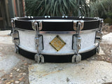 Dixon Classic Series POPLAR WHITE W/WOOD HOOPS 14 x 4 Snare Drum