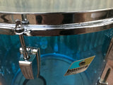 Ludwig Vintage 1970's Blue Color 16 x 16" Vistalite Floor Tom