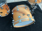 DW COLLECTORS EXOTIC JAZZ SERIES 3pc Maple/Gum Twisted Birch Finish Drum Set Kit