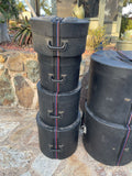 Humes and Berg Double Bass Drum Kit Cases 8,10,12,14,16,14,22,22 FAIR