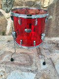 Pearl Crystal Beat Acrylic Floor Tom 14x13 Ruby Red