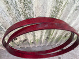 Vintage Tama Superstar Cherry Wine 22"Bass Drum Replacement Hoops PAIR