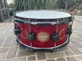 DW Collector's Series "Snakes and Arrows" Neil Peart Rush 6x14 Snare drum