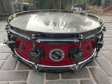 DW Super Solid 14 x 4.5 Snare Drum Johnathan Moffett Red/yellow Mix Candy