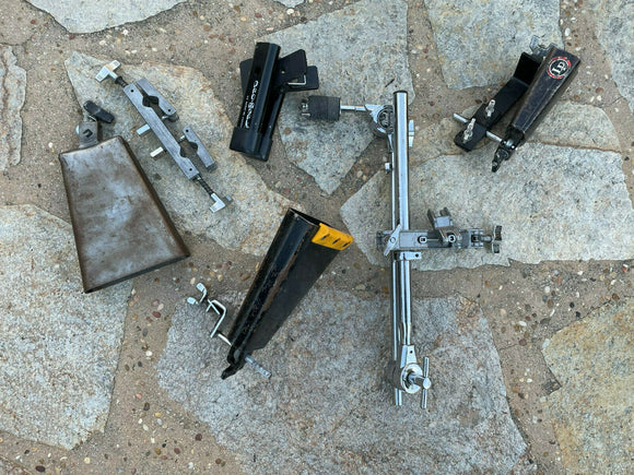 Pearl Boom Top and Clamp and COWBELL Percussion LOT
