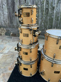 Pearl Masters Custom Maple 8pc Drum Set kit Natural