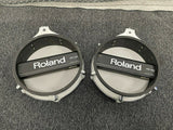 TWO Roland PD-120 WHITE 12" Mesh Head V Drum PD120