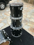 Vintage Ludwig B/O Blue Olive badge Maple Drum Set kit 22x16,13x12,14x1316x16