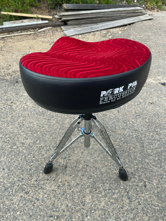 Pork Pie Motorcycle Red Drum Throne