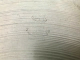 Vintage Zildjian 18" Drum Crash Cymbal with Rivet holes 1430 grams