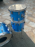 Vintage Tama ImperialStar 3pc Drum Set Kit Blue Metallic 70's 22x14,14x10,16x16