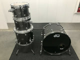 DW Performance Series 4pc Drum Set Kit Gun Metal