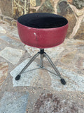 Pork Pie Black and Pink Sparkle Drum Throne Seat Chair