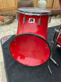 Vintage North Drums 6pc Drum Set kit - Red Finish