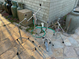 Three Pearl Drum Boom Stands and a PDP hi hat Cymbal Stand