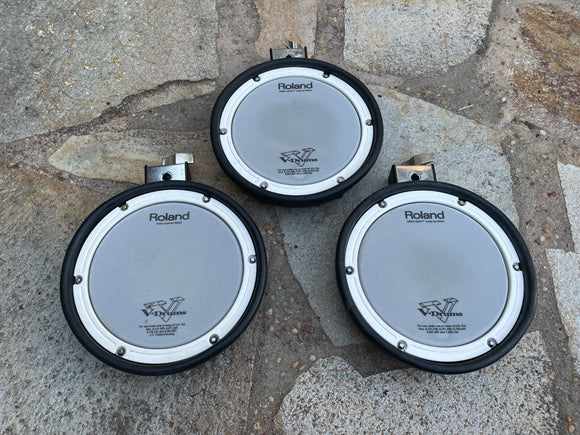 3x Three pack Roland PDX-8 Dual Trigger Mesh Head V Drum Pad PDX8