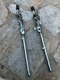 Two Pearl Gyro Lock Boom Cymbal Rack Mount Tops Pair