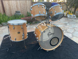 Gretsch 1970's Natural Finish 4pc Drum Set kit 22x14,12x8,13x9,16x16